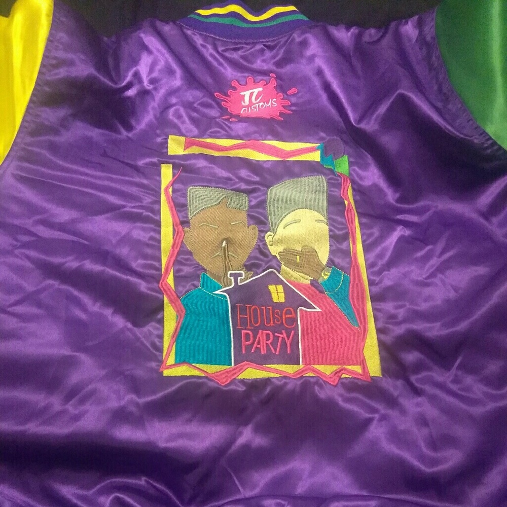 New One of a Kind JC customs satin baseball jacket